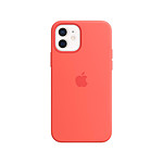Apple Coque en silicone avec MagSafe pour iPhone 12 / 12 Pro - Rose agrume