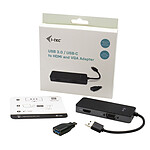 Câble HDMI i-tec USB-C 3.0 Dual HDMI/VGA Video Adapter - Autre vue