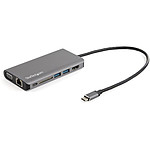 StarTech.com Station d'accueil USB-C vers HDMI 4K + Power Delivery 100 W - Lecteur de carte mémoire SD