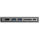 Câble USB StarTech.com Station d'accueil USB-C vers HDMI 4K + Power Delivery 100 W - Lecteur de carte mémoire SD - Autre vue