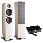 Dali Oberon 7 C (la paire) - Chêne clair + Sound Hub + Module de streaming BluOS NPM-1