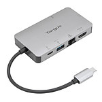 Câble USB Targus Station d'accueil USB-C DP Alt Mode vidéo unique 4K HDMI / VGA avec 100 W PD Pass-Through - Autre vue