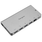 Targus Station d'accueil USB-C vers HDMI 4K, DP Alt Mode Single Vidéo, avec lecteur de carte, 100 W PD Pass-Through et câble USB-C amovible