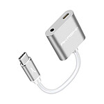 Akashi adaptateur audio USB Type-C audio et charge