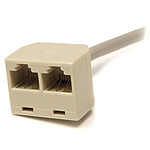 Connectique RJ45 StarTech.com Câble répartiteur, adaptateur Ethernet 1x RJ45 (mâle) 2x RJ45 (femelle) - Autre vue
