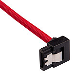 Câble Serial ATA Corsair Câble SATA gainé Premium connecteur coudé (rouge) - 60 cm - Autre vue