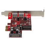 Carte contrôleur StarTech.com Carte contrôleur PCI Express à 4 ports USB 3.0 - PEXUSB3S2EI - Autre vue