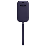 Apple Housse en cuir avec MagSafe pour iPhone 12 / 12 Pro - Violet profond