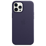 Apple Coque en cuir avec MagSafe pour iPhone 12 Pro Max - Violet profond