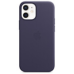 Apple Coque en cuir avec MagSafe pour iPhone 12 mini - Violet profond