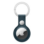 Apple Porte-clés en cuir AirTag - Bleu Baltique