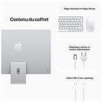 Mac et iMac Apple iMac (2021) 24" 256 Go Argent (MGTF3FN/A-M1-8/8-MKPN) - Autre vue