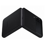 Samsung Coque Cuir Noir Galaxy Z Flip 3