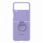 Samsung Coque Silicone Anneau Lavande Galaxy Z Flip 3 