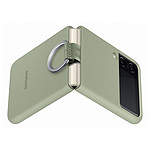 Samsung Coque Silicone Anneau Vert Olive Galaxy Z Flip 3