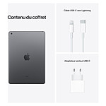 Tablette reconditionnée Apple iPad Wi-Fi 10.2 - 256 Go - Gris Sidéral (9 ème génération) · Reconditionné - Autre vue