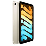 Tablette Apple iPad mini (2021) Wi-Fi + Cellular - 64 Go - Lumière stellaire - Autre vue