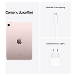 Tablette reconditionnée Apple iPad mini (2021) Wi-Fi + Cellular - 256 Go - Rose · Reconditionné - Autre vue