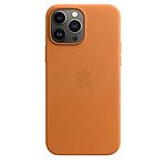 Apple Coque en cuir avec MagSafe pour iPhone 13 Pro Max - Ocre