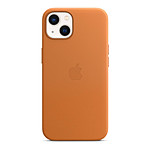 Apple Coque en cuir avec MagSafe pour iPhone 13 - Ocre