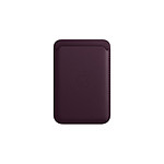 Apple Porte-cartes en cuir avec MagSafe pour gamme iPhone 13  - Cerise noire