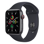 Apple Watch SE Aluminium (Gris sidéral - Bracelet Sport Minuit) - Cellular - 44 mm