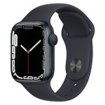 Apple Watch Series 7 Aluminium (Minuit - Bracelet Sport Minuit) - GPS - 41 mm