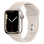 Apple Watch Series 7 Aluminium (Lumière stellaire - Bracelet Sport Lumière stellaire) - GPS - 41 mm