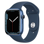 Apple Watch Series 7 Aluminium (Bleu - Bracelet Sport Bleu) - GPS - 45 mm
