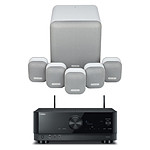 Yamaha RX-V4A Noir + Monitor Audio MASS 5.1 Blanc