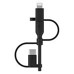 Câble USB Belkin Câble USB-A vers USB-C, Lightning ou Micro-USB - 1m - Autre vue