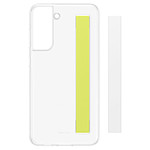 Samsung Coque Lanière Blanc  (Transparente) - Samsung Galaxy S21 FE