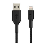Câble USB Belkin Câble USB-A vers Lightning MFI renforcé (noir) - 3 m - Autre vue
