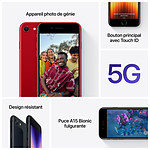 Smartphone Apple iPhone SE 5G (PRODUCT)RED - 256 Go - Autre vue