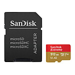 SanDisk Extreme microSDXC UHS-I U3 512 Go + Adaptateur SD
