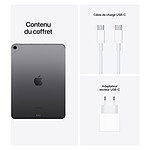 Tablette Apple iPad Air 2022 10,9 pouces Wi-Fi + Cellular - 256 Go - Gris sidéral (5 ème génération) - Autre vue