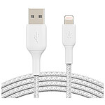 Belkin Câble USB-A vers Lightning MFI renforcé (blanc) - 15 cm