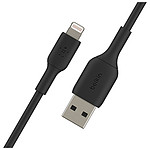 Câble USB Belkin Câble USB-A vers Lightning MFI (noir) - 15 cm - Autre vue