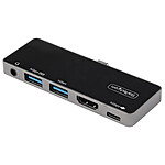 StarTech.com Adaptateur multiport USB-C vers HDMI 4K 60 Hz, Hub 3 ports USB 3.0, Audio et Power Delivery 100W