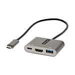 StarTech.com Hub USB-C vers 4K 60Hz HDMI + 2 ports USB (1 x USB Type A + 1 x USB Type C) avec Power Delivery 100 W