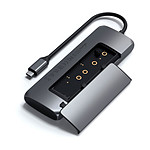 Câble USB SATECHI Adaptateur USB-C Hybrid multiport - Gris - Autre vue