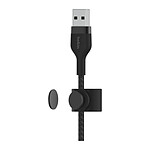 Câble USB Belkin Boost Charge Pro Flex Câble silicone tressé USB-A vers Lightning (noir) - 2 m - Autre vue