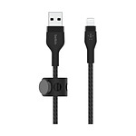 Câble USB Belkin Boost Charge Pro Flex Câble silicone tressé USB-A vers Lightning (noir) - 2 m - Autre vue