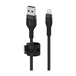 Câble USB Belkin Boost Charge Pro Flex Câble silicone tressé USB-A vers Lightning (noir) - 2 m - Autre vue