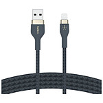 Câble USB Belkin Boost Charge Pro Flex Câble silicone tressé USB-A vers Lightning (bleu) - 1 m - Autre vue
