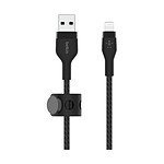 Câble USB Belkin Boost Charge Pro Flex Câble silicone tressé USB-A vers Lightning (noir) - 1 m - Autre vue