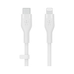 Câble USB Belkin Boost Charge Flex Câble silicone USB-C vers Lightning (blanc) - 2 m - Autre vue
