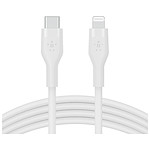 Câble USB Belkin Boost Charge Flex Câble silicone USB-C vers Lightning (blanc) - 2 m - Autre vue