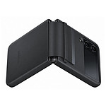 Samsung Coque Cuir Design Noir Galaxy Z Flip4