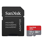 SanDisk Ultra microSDHC 32 Go + Adaptateur SD (SDSQUA4-032G-GN6IA)